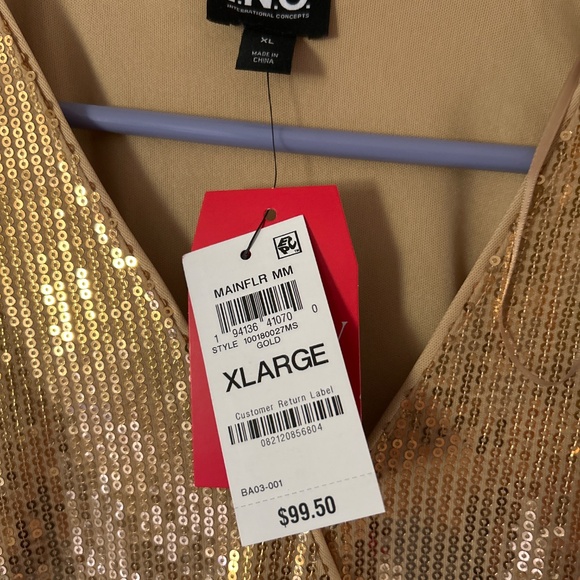 Golden party dress - Picture 4 of 4